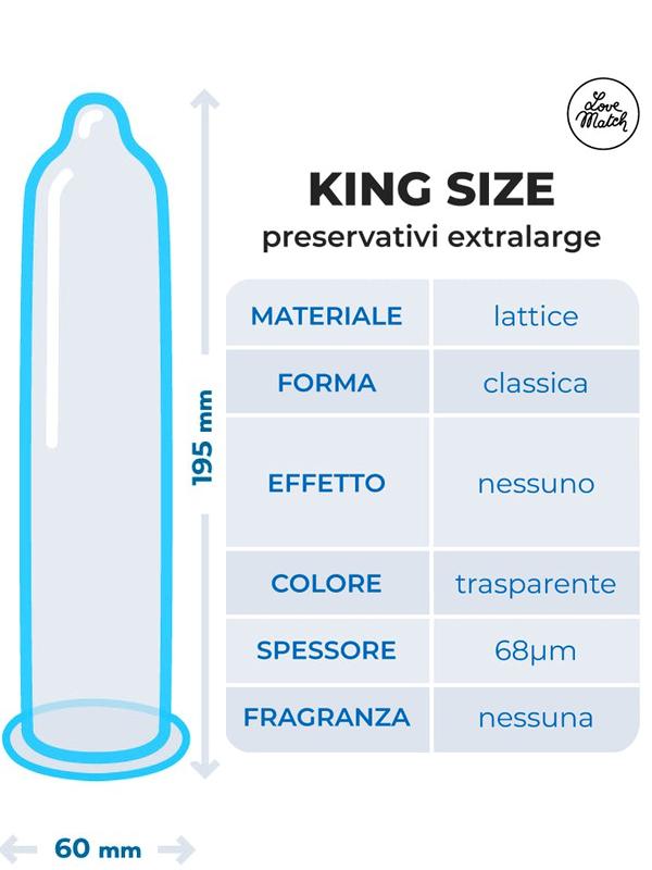 Love match - Profilattici King Size - 6pz