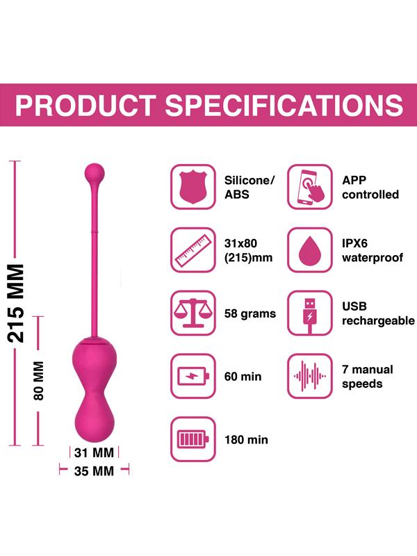 Magic Motion - Smart Kegel Master Balls Rosa