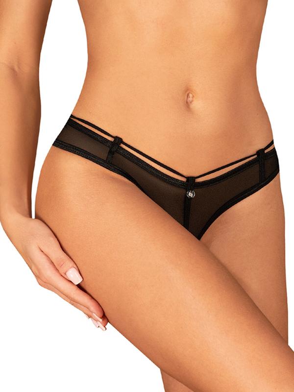 Obsessive - Perizoma Aperto Nylon Nero
