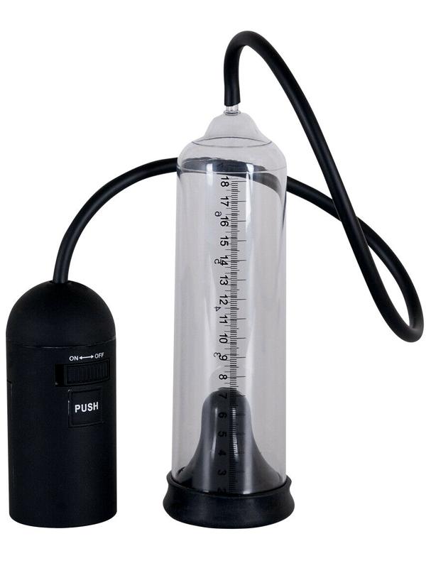 Penis Pump Nero Trasparente