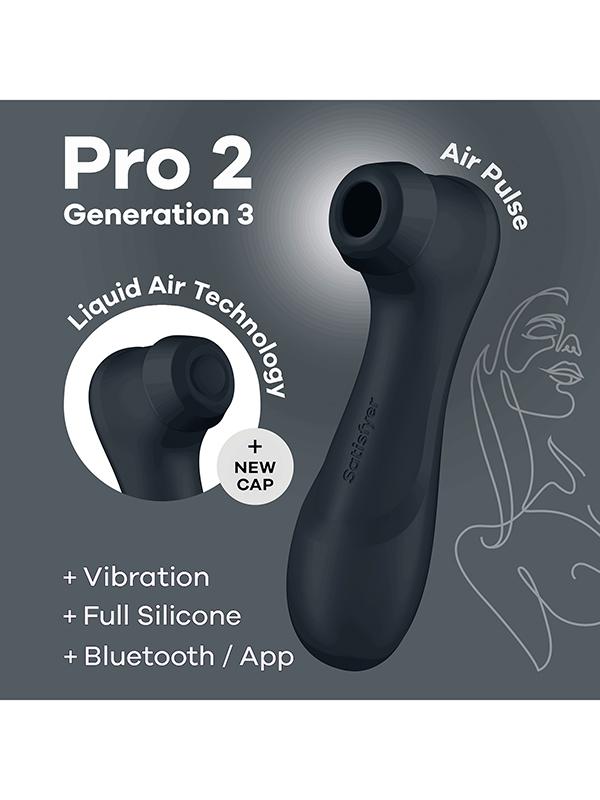 Satisfyer - Pro 2 Generation 3 Connect Nero