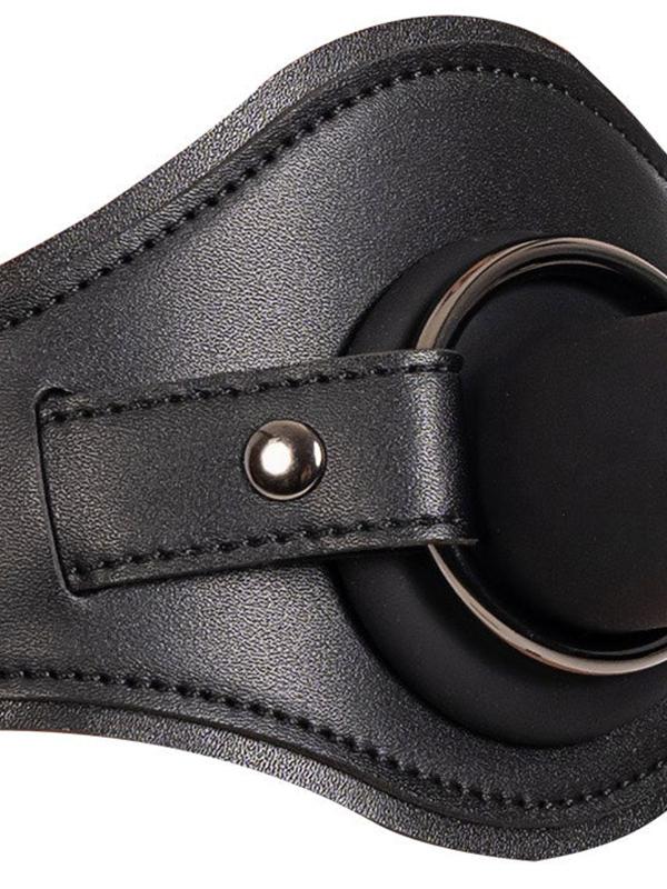 Strap-On per coscia Nero Similpelle
